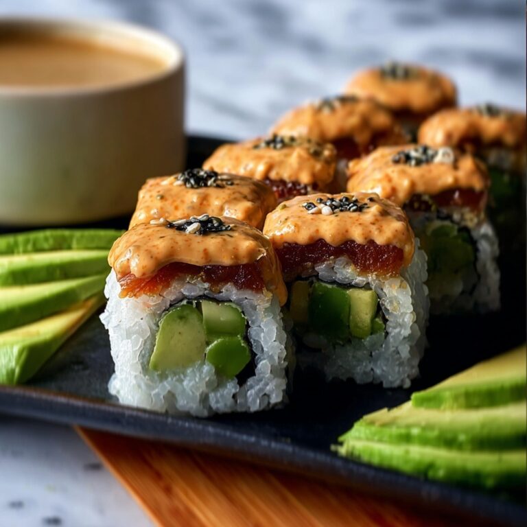 Dynamite Sushi Rolls with Tempura Shrimp, Mango, and Spicy Dynamite Sauce Recipe