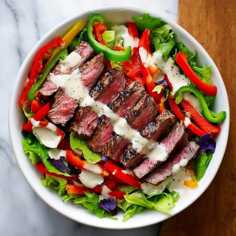 Steak Fajita Salad with Chipotle Ranch Dressing Recipe