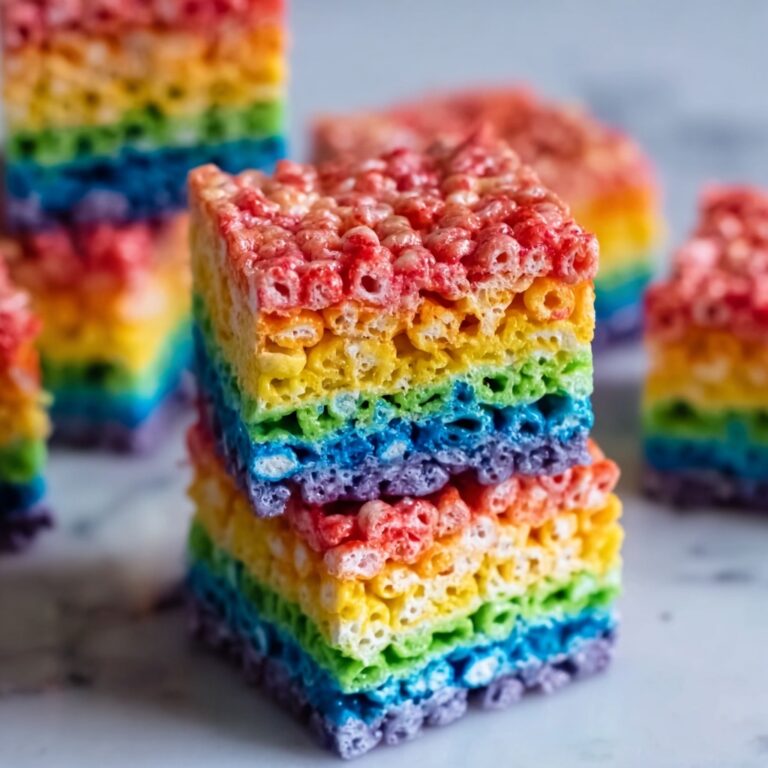 Rainbow Rice Krispie Treats Recipe