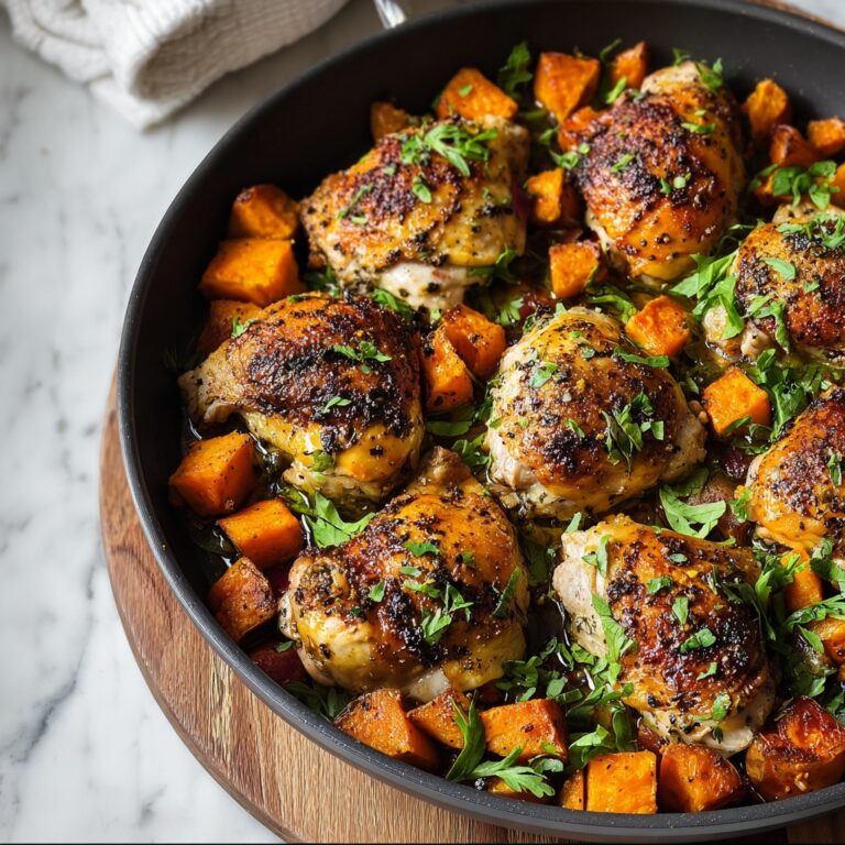 One-Pan Chicken and Sweet Potato Skillet Recipe