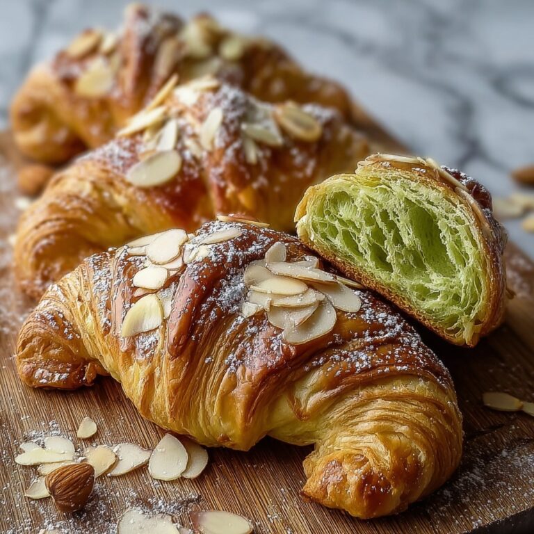 Matcha Almond Croissants Recipe